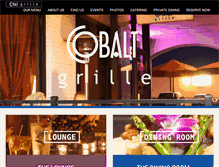 Tablet Screenshot of cobaltgrille.com